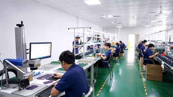 Shenzhen Jutai Comm Co., Ltd. ligne de production du fabricant