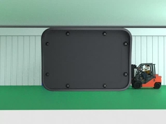 24Capteur de porte industrielle de 150 GHz / détecteur de mouvement radar à micro-ondes avec deux relais